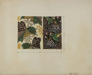 Morceau de calicot, vers 1936