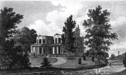 Villa de Lord Nelson à Merton, publiée en 1806