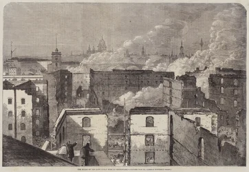 Les Ruines du Grand Incendie à Southwark