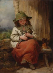 Enfant avec chaton