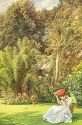 Dans un jardin