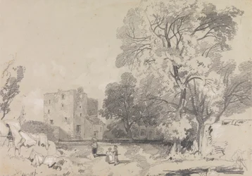 Une maison-tour en ruine
