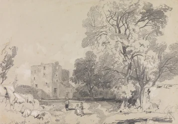 Une maison-tour en ruine