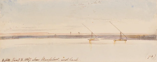 Au-dessus de Manfaloot ; 8 h, le 8 janvier 1867 (94)