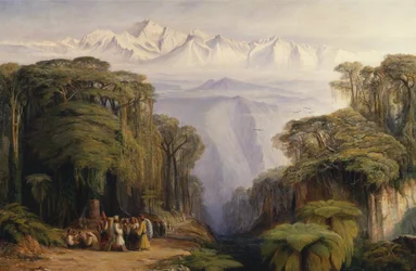 Kangchenjun depuis Darjeeling, Inde, 1879