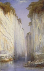 Les rochers de marbre - Nerbudda Jubbolpore