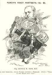 Caricature de Punch : Sir Michael Arthur Bass