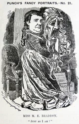 Portrait illustré de Mary Elizabeth Braddon (Maxwell)