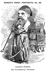 Richard Francis Burton, explorateur et orientaliste anglais, 1882