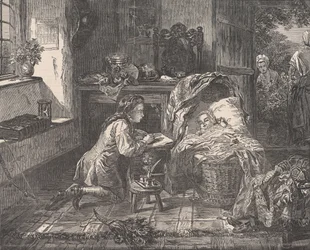 Premier effort artistique de Benjamin West, de Illustrated London News, 12 mai 1849.