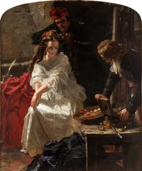 Charlotte Corday dans la prison de la Conciergerie, 1862