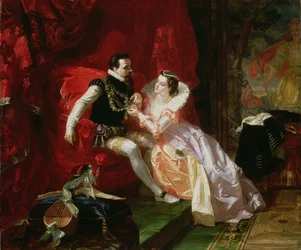 Leicester et Amy Robsart à Cumnor Hall, 1866
