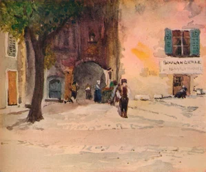 La porte, Tourettes, Provence, vers 1899