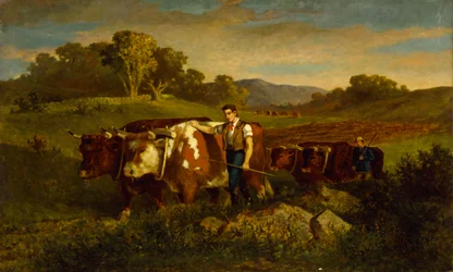 Bergers avec des vaches, 1869