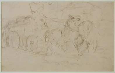 Cheval et charrette (#9), vers 1880