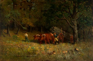 Sans titre (garçon et homme avec des bœufs)
