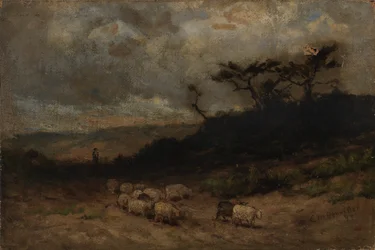 Sans titre (berger avec des moutons)