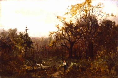 Paysage sans titre - femme portant du bois