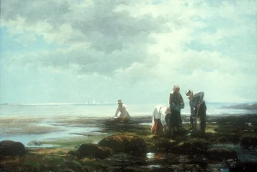 Pêcheurs de palourdes, vers les années 1880