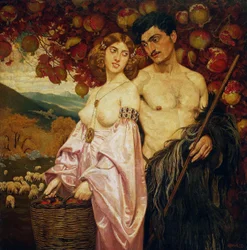 Autoportrait avec une femme sicilienne - Grenades
