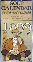 Calendrier : "Golf Calendar" par Edward Penfield