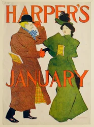 Homme et femme en manteau vert, Harper
