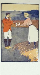 Septembre, détail du calendrier de golf 1931, pub. 1931