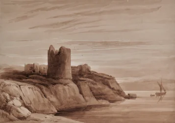 Paysage avec tour