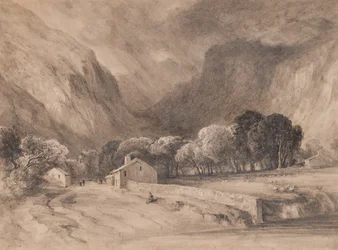 Paysage avec montagnes