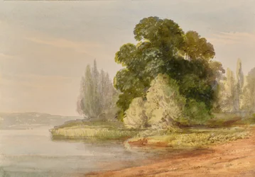 Paysage avec arbres