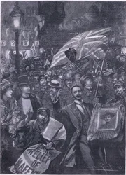 La nuit de Mafeking à Londres, illustration de l