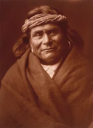 Homme Acoma par Edward S. Curtis, vers 1904