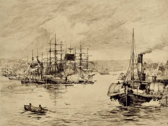 La Tyne : À Shields, c.1880