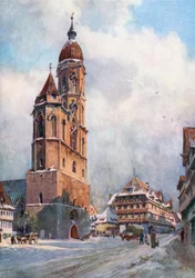 Brunswick - St Andreas et Alte Wage (lithographie couleur)