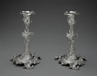 Paire de chandeliers, c.1755-56