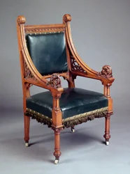 Chaise, probablement fabriquée par Crace