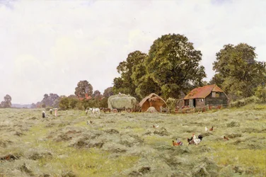 Fenaison à Fittleworth, Sussex