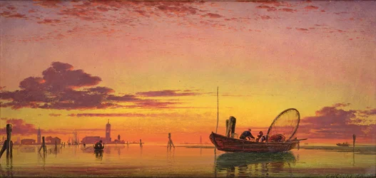 Mazzorbo sur la lagune, Venise, 1864