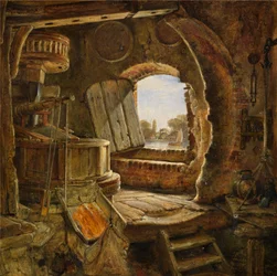 Le moulin du père de Rembrandt, 1843