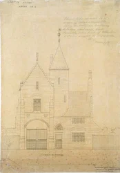 Élévation frontale du château d