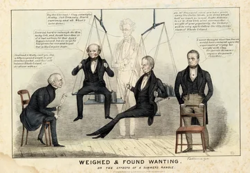 Pesé et trouvé insuffisant, publié par H R Robinson, New York, 1844