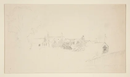 Étude architecturale (recto); Croquis ornementaux (verso)