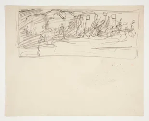 Étude de Composition pour La Quête du Saint Graal (série de quinze peintures pour la Bibliothèque Publique de Boston, achevée en 1901)