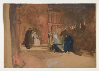 Scène de figure. Hamlet?