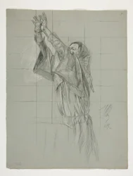 Étude de figure pour le roi Arthur
