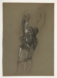 Étude de figure pour le roi Arthur
