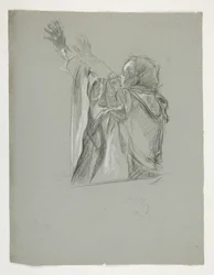 Étude de figure pour le roi Arthur