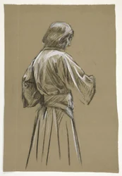 Étude de figure pour le Roi Arthur