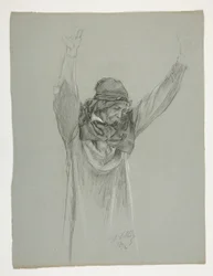 Étude de figure pour le roi Arthur