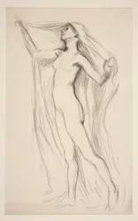 Étude de figure pour une fresque au Capitole de l